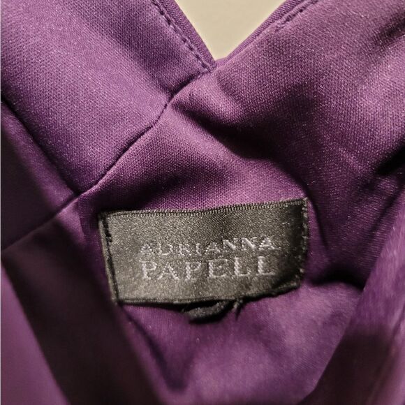 Adrianna Papell 💜 Ruching evening dress size Small - Picture 8 of 13
